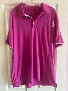 adidas Men’s Magenta Polo Shirt